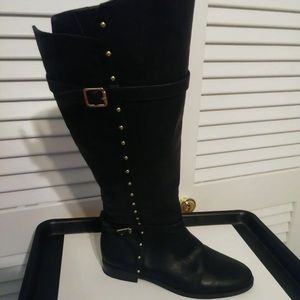 Black riding boots by INC International